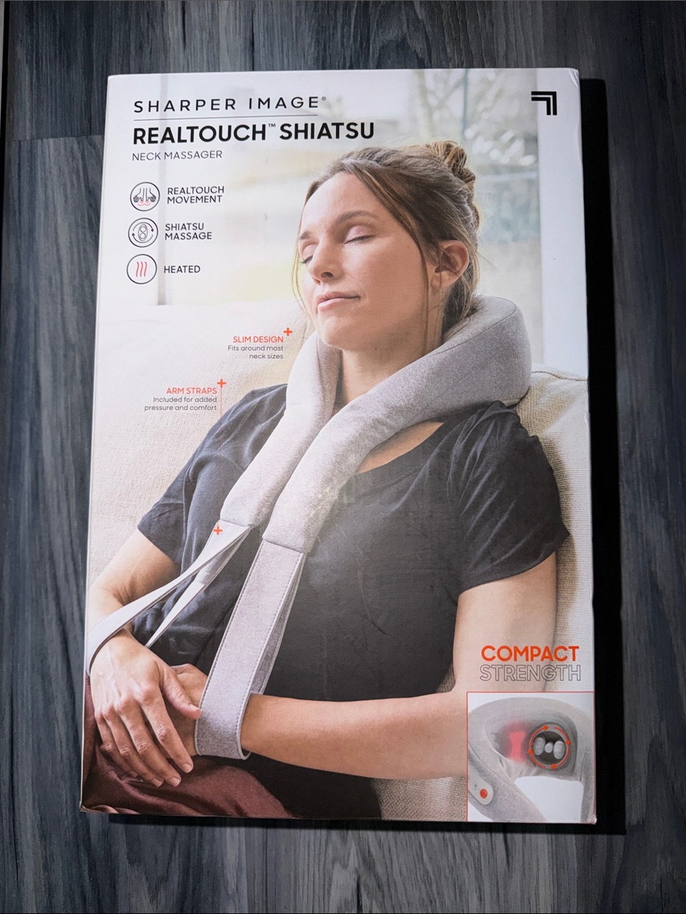 Sharper Image RealTouch Shiatsu Neck Massager - Gray